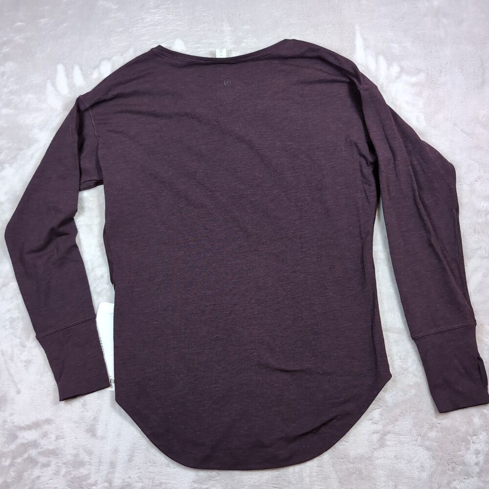 Lululemon Weekend Long Sleeve Tee Womens 4 Purple NWT New Summer Lightweight - Picture 10 of 12